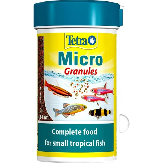 Tetra Micro Granules Fish Food (May Vary) (1.6oz) Food & Treats 1 Tetra Micro Granules Fish Food (May Vary) (1.6oz) Food & Treats