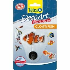 Tetra Decoart Elements Floating Clownfish Ornament (Orange) (One Size) Accessories